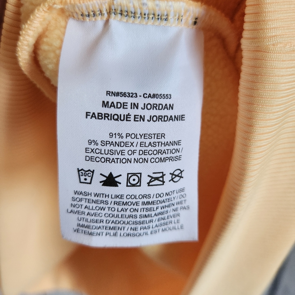 Nike Dri-FIT Peach Oversized Crewneck Sweatshirt Logo Taping Medium RETRO SPORTY - Picture 6 of 9